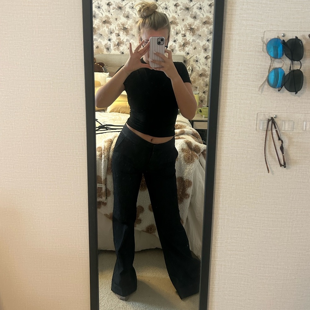 Kenneth Cole Women's Black Flare Pants